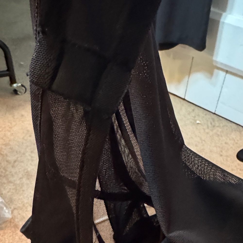 NWOT Windsor Black Sheer Bodysuit - Picture 4 of 6